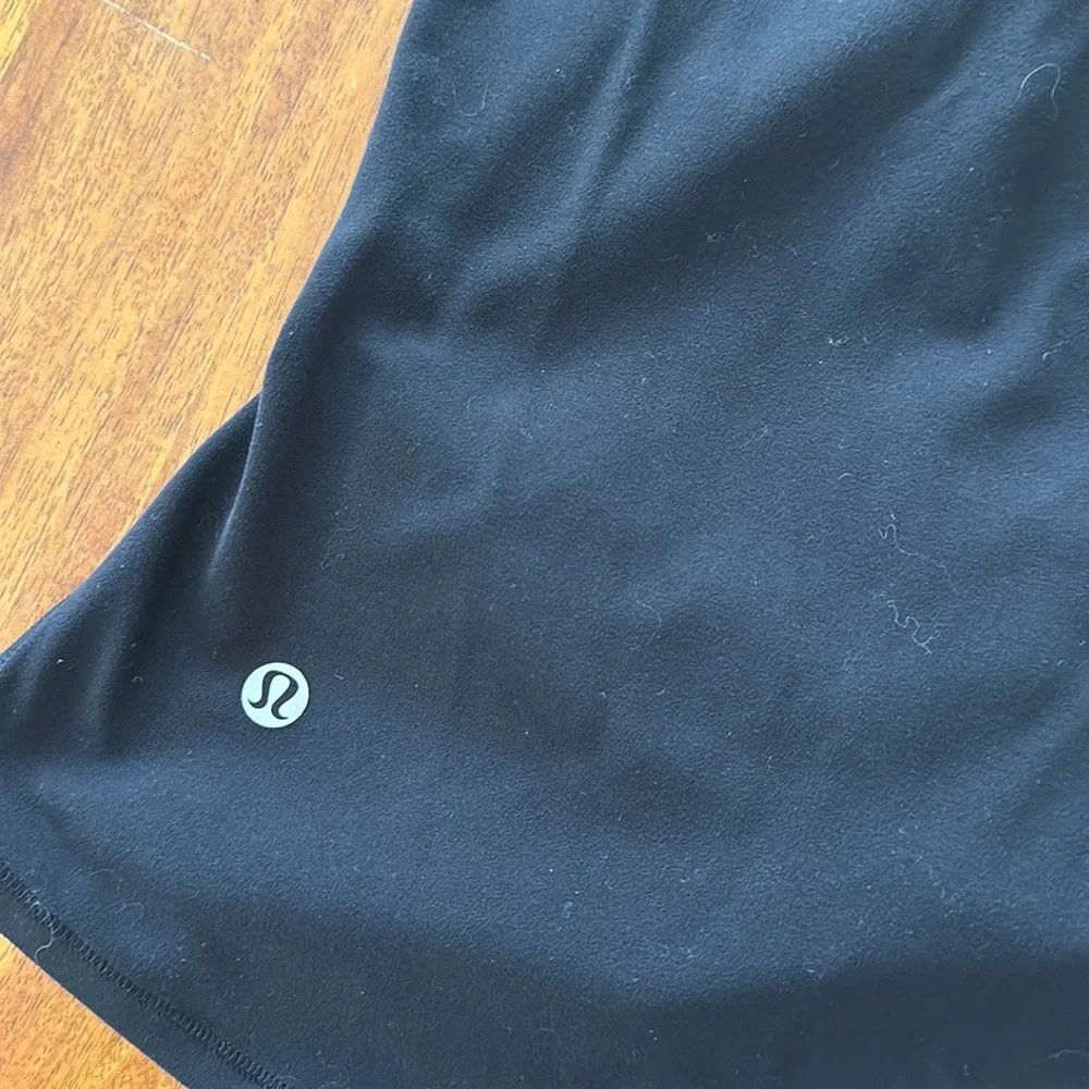 lululemon turtleneck long sleeve with crossed front | color: black size S/4 - Picture 5 of 6